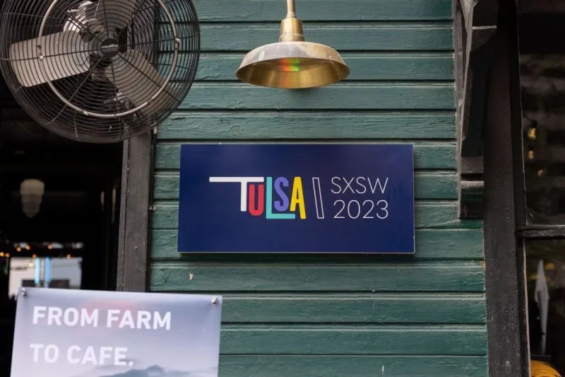Tulsa House sign at SXSW 2023