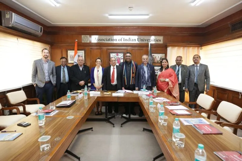 The higher-education funding roundtable at the Association of Indian Universities.