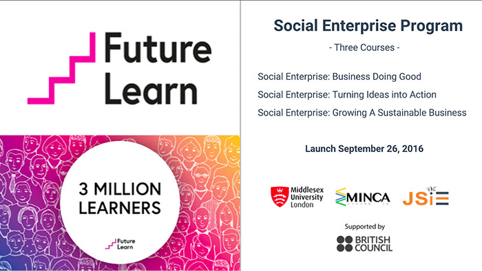 The three-course FutureLearn Social Enterprise Program, launching September 26, 2016.